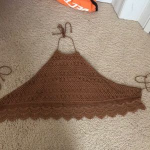 Super cute crochet halter top
